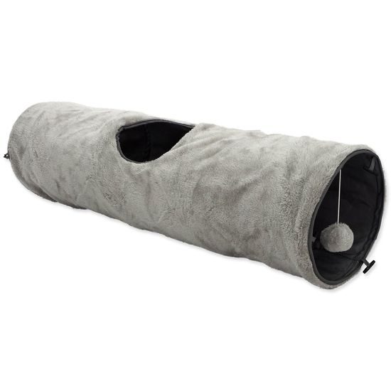 Tunel MAGIC CAT plyšový šustící šedý