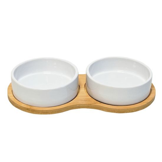 Nobby podnos + 2 misky BAMBASSO 2x 400 ml