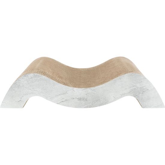 XXL škrabadlo dvojvlna, 64 × 14 × 37 cm, karton, šedá