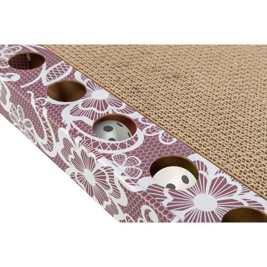 Škrabací karton s hračkou 48 x 25 cm růžový