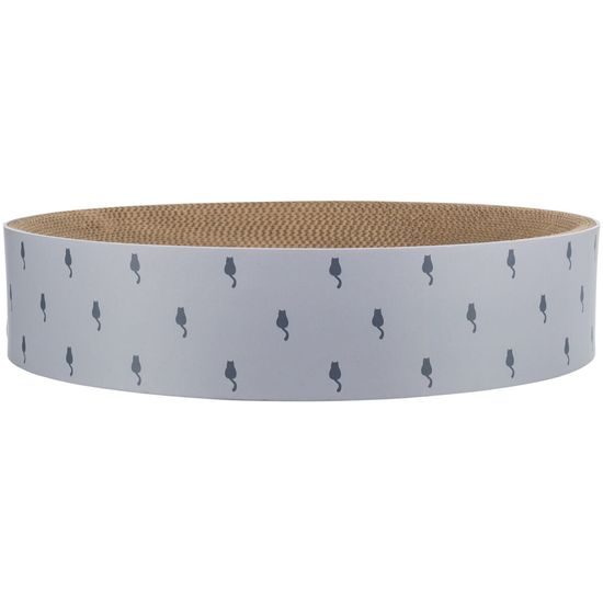 LILLY kulatý škrabací pelech s katnipem, ø 45 × 10 cm, karton, lila