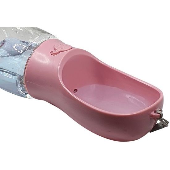 Nobby cestovní láhev pro psy 550ml růžová