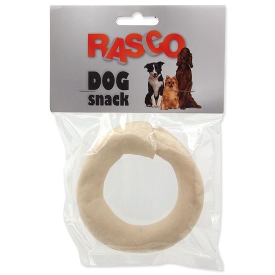 Kruh RASCO Dog buvolí bílý 8,9 cm