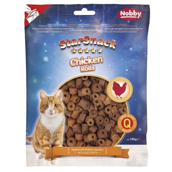 Nobby StarSnack Cat Chicken Rolls pamlsky 180g