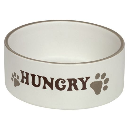 Nobby HUNGRY keramická matná miska krémová 15x6cm