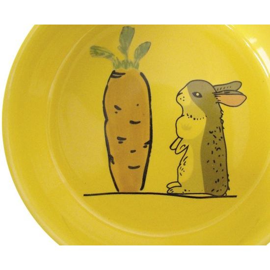 Nobby Carrot Plus keramická miska pro hlodavce žlutá 11 x 4,5 cm