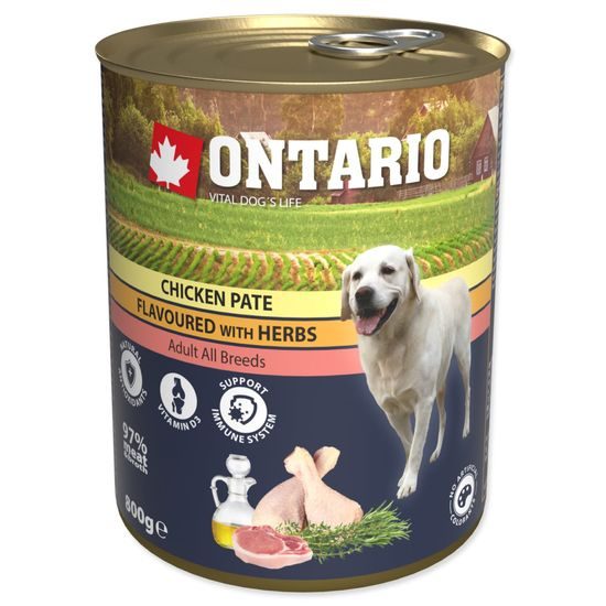 Konzerva ONTARIO Chicken Pate Flavoured with Herbs