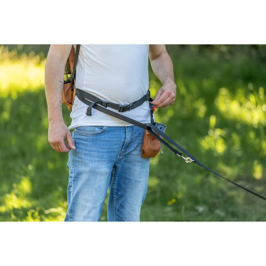 ROLLTOP 2v1, multifunkční batoh i ledvinka, bavlna/polyester, rezavá