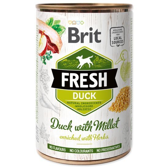 Konzerva BRIT Fresh Duck with Millet
