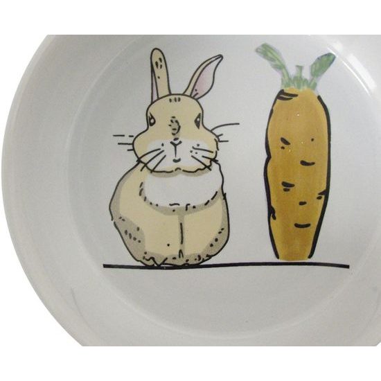 Nobby Carrot Plus keramická miska pro hlodavce bílá 11 x 4,5 cm