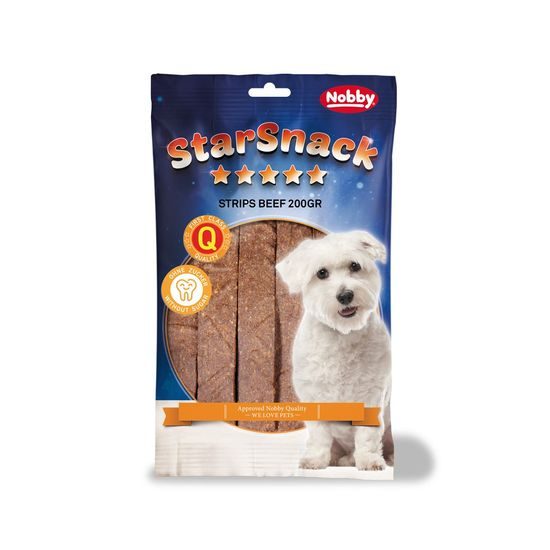 Nobby StarSnack Strips pamlsky plátky hovězí 20ks / 200g