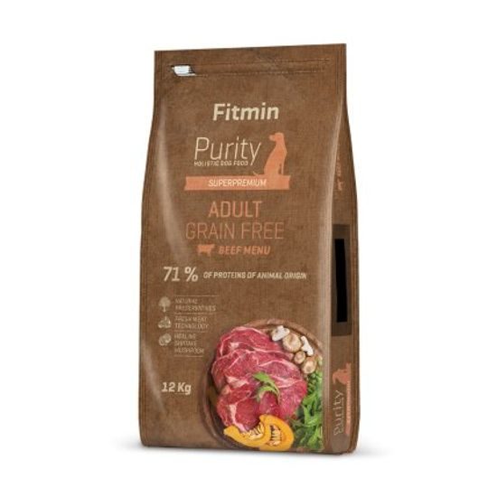 Fitmin kompletní krmivo pro psy Purity Grain Free Adult Beef 12 kg