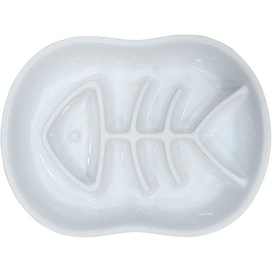 Nobby keramická protihltací miska FISH bílá 500ml