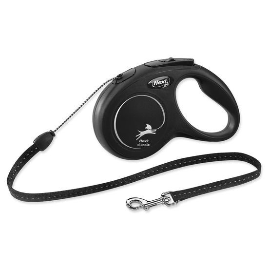 Vodítko FLEXI Classic New lanko černé S - 5 m