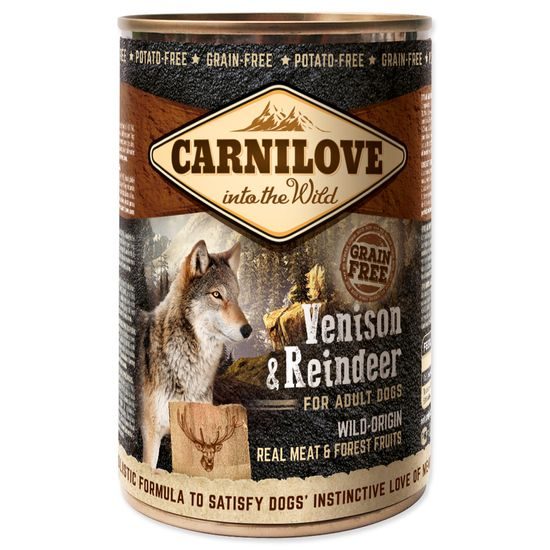 Konzerva CARNILOVE Dog Wild Meat Venison & Reindeer