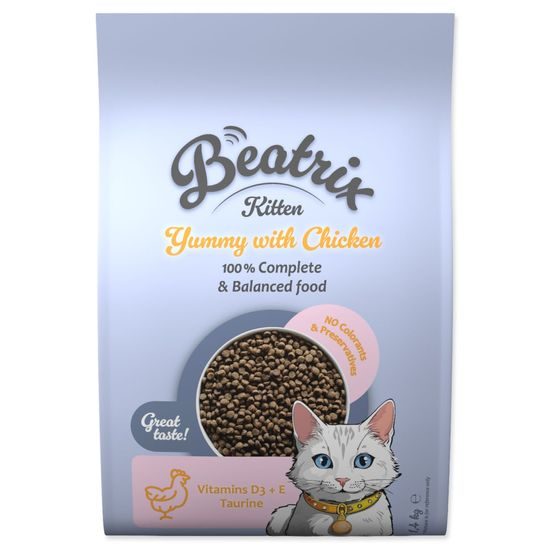 Krmivo Beatrix Kitten s kuřecím 1,4 kg