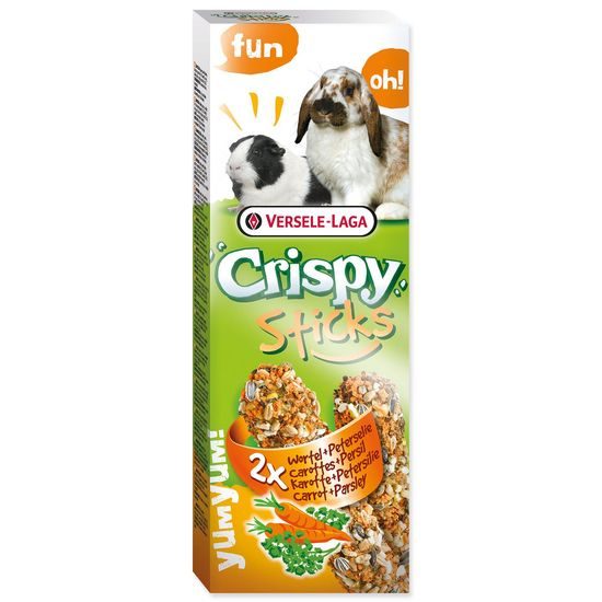 Tyčinky VERSELE-LAGA Crispy s mrkví a petrželkou pro králíky a morčata