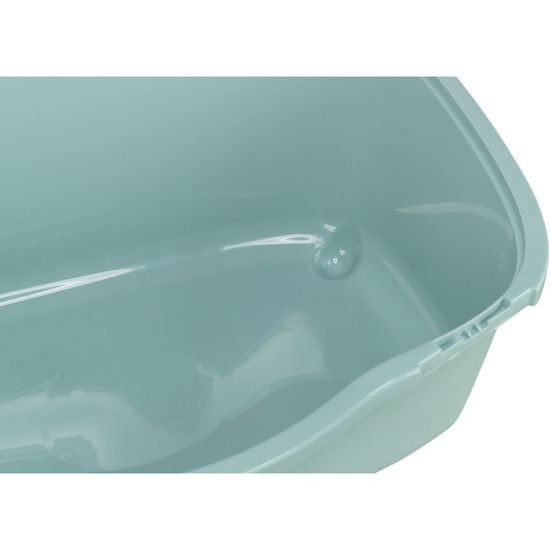 Toaleta pro kočky DAVIO TOP, 56 x 39 x 39 cm, zelená/bílá