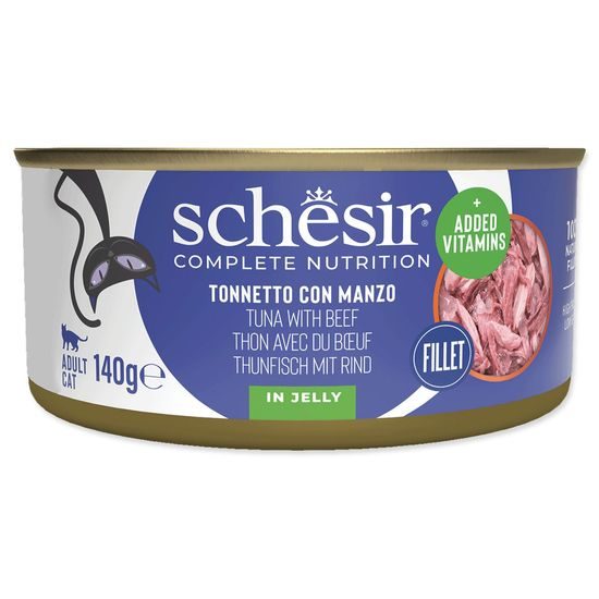 Konzerva SCHESIR Cat tuňák + hovězí