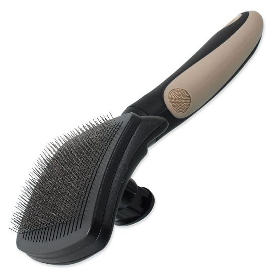 Kartáč DOG FANTASY s drátky samočistící M/L