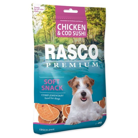 Pochoutka RASCO Premium sushi z tresky a kuřete