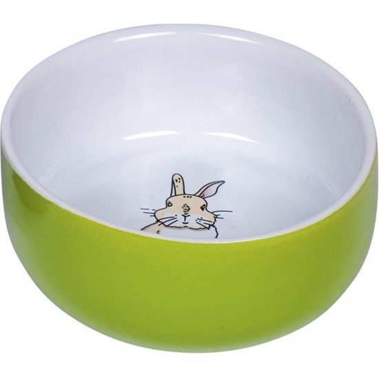 Nobby Rabbit keramická miska pro hlodavce zelená 11 x 4,5 cm