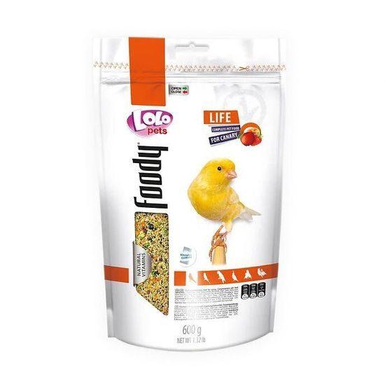 LOLO BASIC ovocné krmivo pro kanárky 600 g Doypack