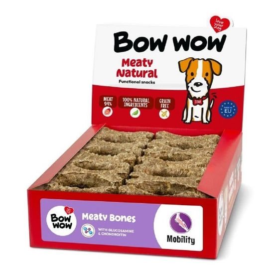 Naturální masová kost 30 ks/box vepřové & kolagen, zelenina, chondroitin & glukosamin