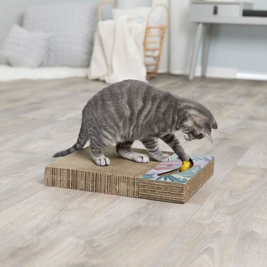 Škrabací karton s hračkou 38 x 30 cm bílý