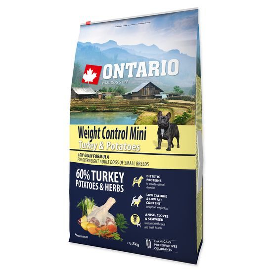 ONTARIO Dog Mini Weight Control Turkey & Potatoes