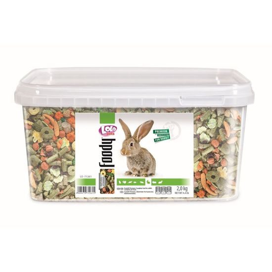 LOLO BASIC kompletní krmivo pro králíky 3 L, 2 kg kyblík
