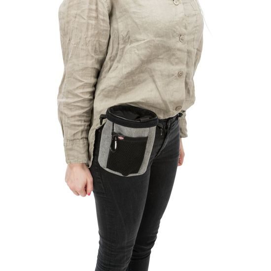 Sáček na pamlsky Multi Twist, ø 12 × 17 cm, černá/šedá