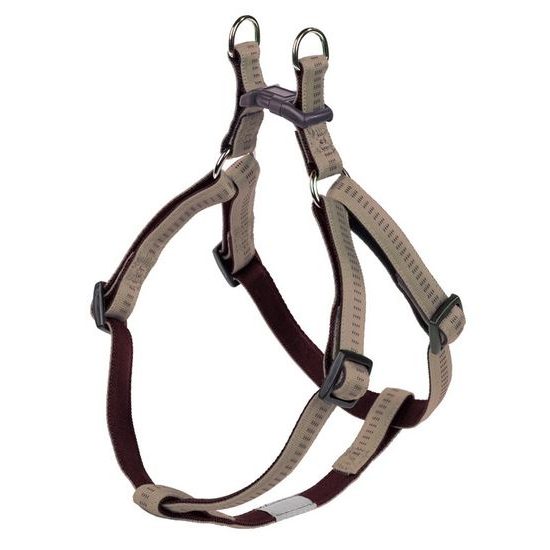 Nobby SOFT GRIP postroj nylon M-L 50-72cm / 20mm béžová