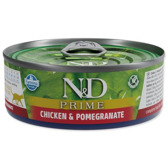 KRMIVO N&D CAT PRIME CHICKEN & POMEGRANATE 70 GR