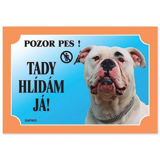 Tabulka DAFIKO americký buldok