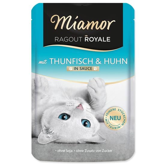 Kapsička MIAMOR Ragout Royale tuňák + kuře ve šťávě