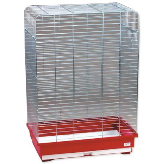 Klec BIRD JEWEL Rozela chromová + vínová