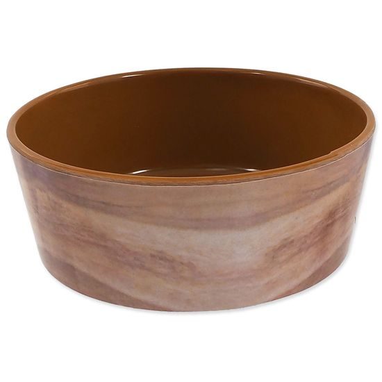 Miska DOG FANTASY vzor dřevo hnědá 15 cm