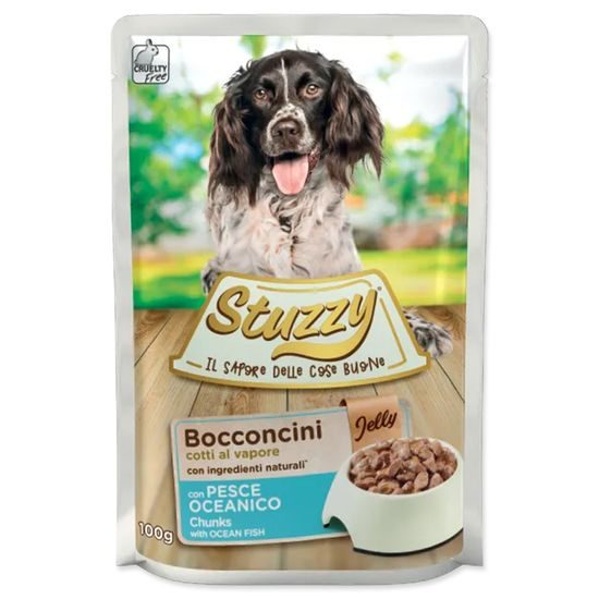 Kapsička STUZZY Dog mořská ryba v želé