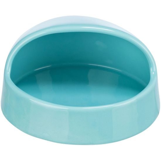 Písková lázeň pro myši/křečky, keramika, 16x8x14 cm, tyrkysová