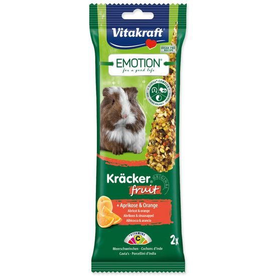 Tyčinky VITAKRAFT Emotion Kracker morče ovocné