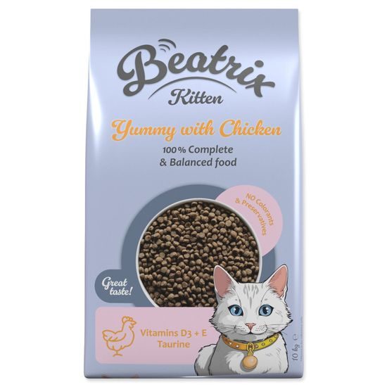 Krmivo Beatrix Kitten s kuřecím 10kg