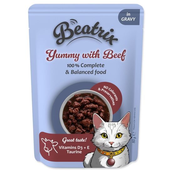 Kapsička Beatrix Adult s hovězím 85g