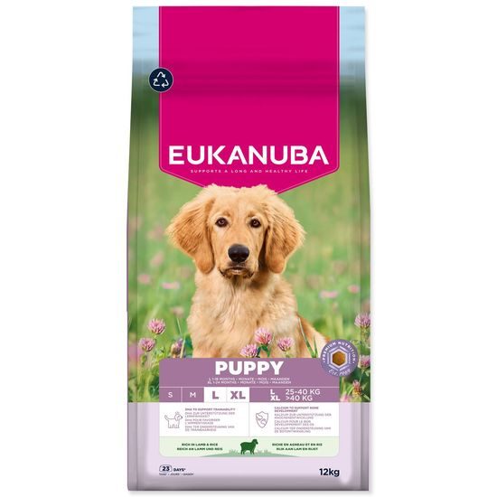 Krmivo EUKANUBA Puppy Large rich in lamb 12 kg