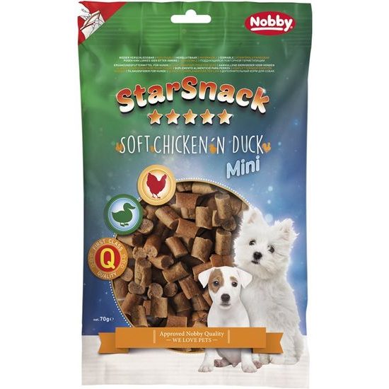 Nobby StarSnack Mini pamlsek pro psa kuře+kachna 70g