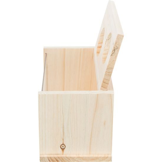 Písková lázeň, pro myši/křečky, dřevěná, 22 x 12 x 12 cm