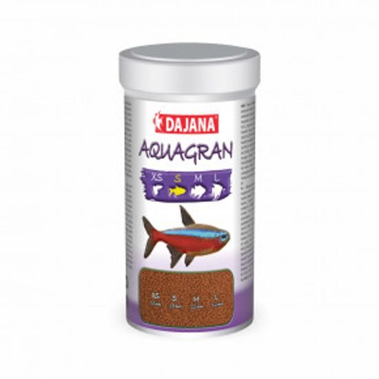 Dajana Aquagran, granule – krmivo, velikost S, 250 ml