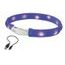 Nobby LED plochý svítící obojek pro psy modrý S 40cm