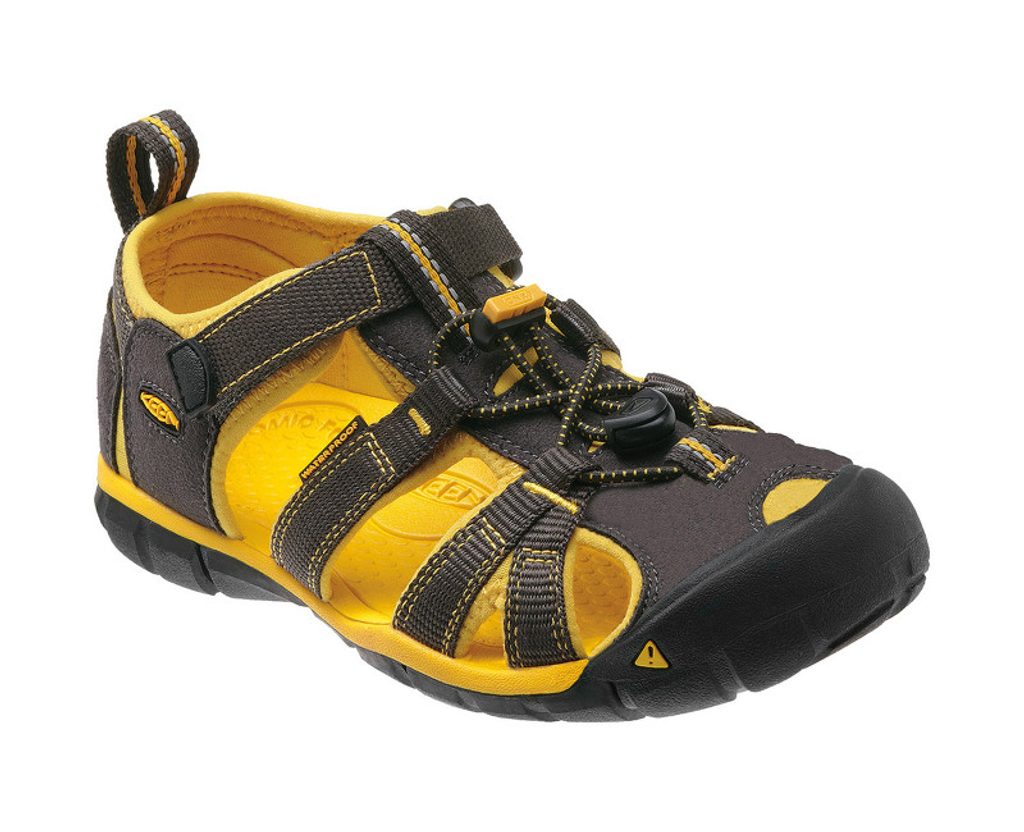 Junior sandály KEEN Seacamp II CNX Raven/Yellow - KEEN - dětské sandály -  dětská obuv, DĚTSKÉ OBLEČENÍ - Plavky-Pradlo.cz