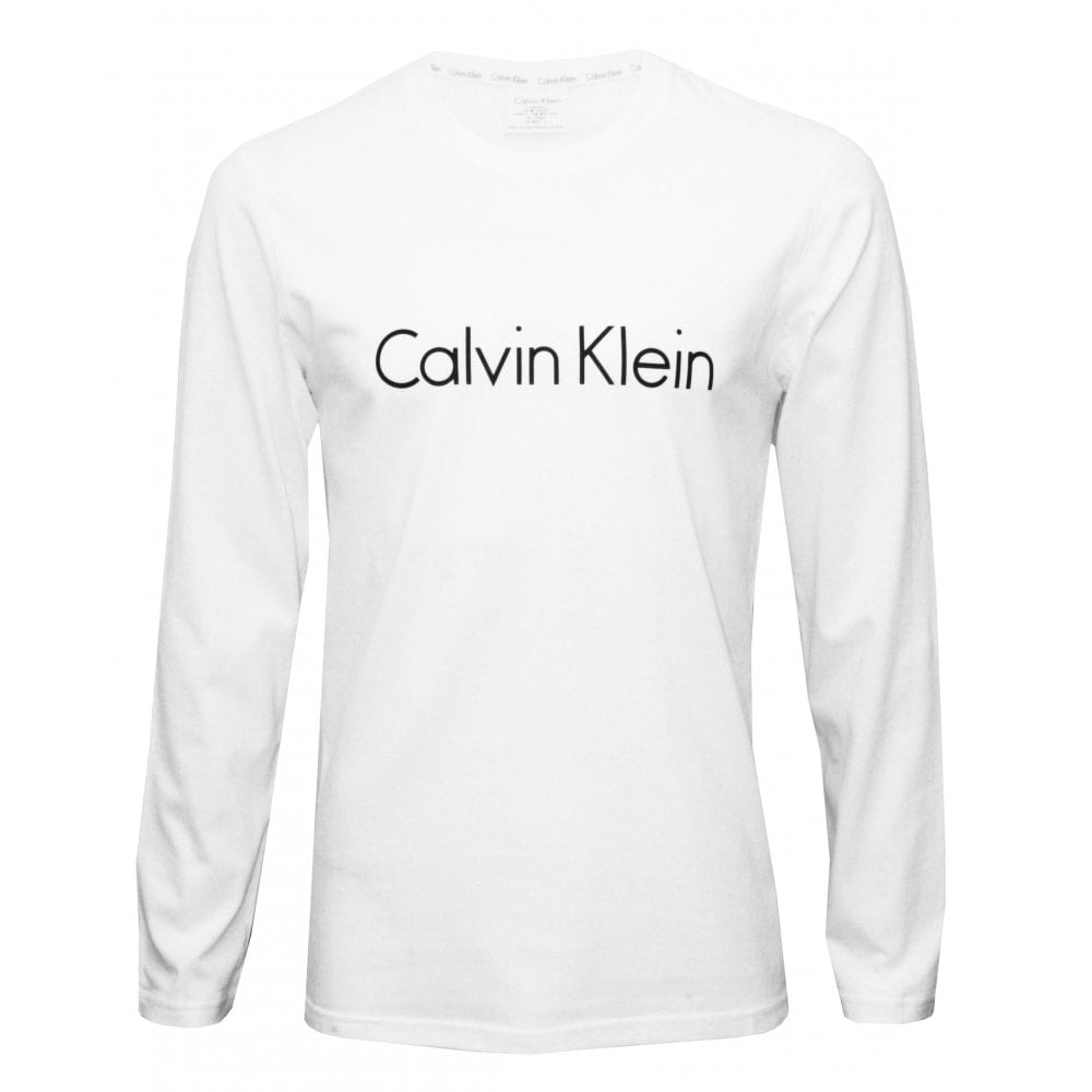 Plavky-Pradlo.cz - Pánské tričko CALVIN KLEIN s dlouhým rukávem bílé - CALVIN  KLEIN - trika a polotrika - PÁNSKÉ OBLEČENÍ